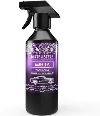 Dirtbusters Waterless Car Wash and Wax Cleaner, Summer Berries Fragrance 500 ml
