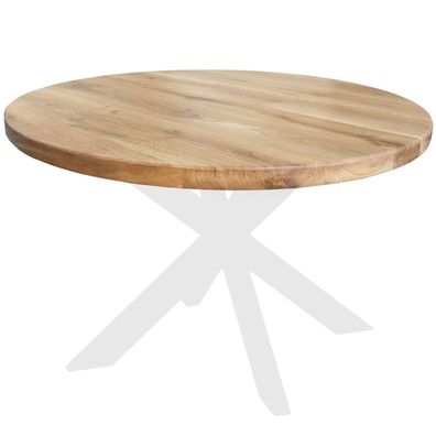 Holz4Home Runde Tischplatte Eiche massiv ?100 cm