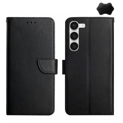 Handy Tasche für Samsung Galaxy S23 PLUS Echt Leder Klappetui Schutzhülle Wallet