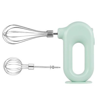 Schnurloser elektrischer Handmixer für den Haushalt, wiederaufladbar über USB, Grün