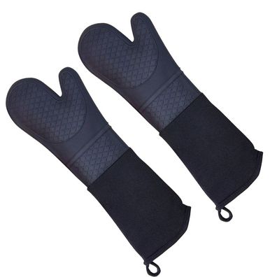 Extra lange Silikon-Ofenhandschuhe - hitzebeständige Handschuhe, Form 3