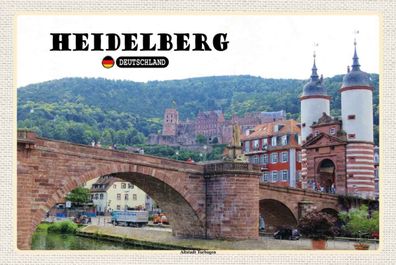 Holzschild 20x30 cm - Heidelberg Altstadt Torbogen