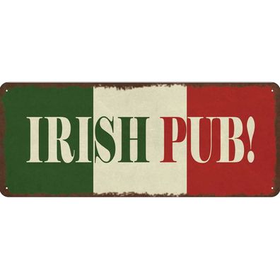 vianmo Blechschild 27x10 cm gewölbt Essen Trinken Irish Pub Kneipe Alkohol