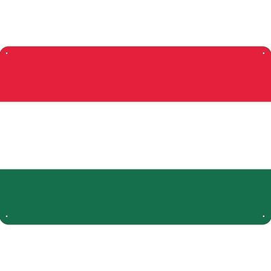 vianmo Blechschild Wandschild 30x40 cm Ungarn Fahne Flagge