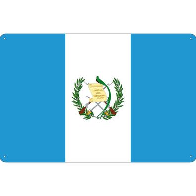 vianmo Blechschild Wandschild 20x30 cm Guatemala Fahne Flagge