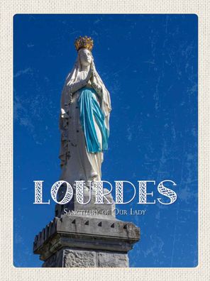 Blechschild 20x30 cm - Heiligtum Frau von Lourdes Kirche
