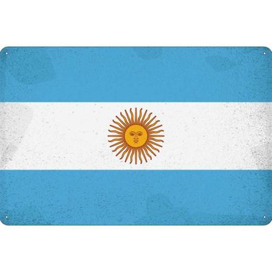 Blechschild 30x40 cm - Argentinien Argentina