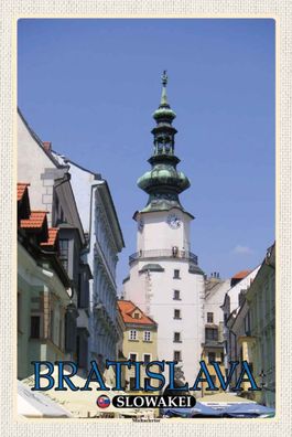 Holzschild 20x30 cm - Bratislava Slowakei Michaelertor