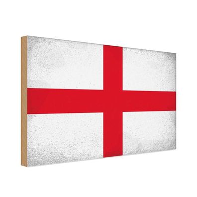 vianmo Holzschild Holzbild 30x40 cm England Fahne Flagge