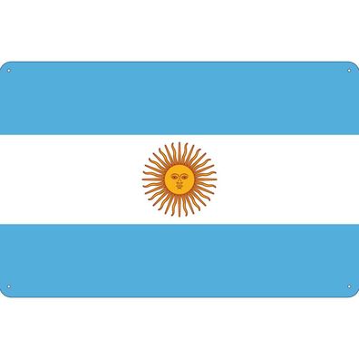 vianmo Blechschild Wandschild 20x30 cm Argentinien Fahne Flagge