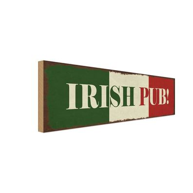 vianmo Holzschild 27x10 cm Essen Trinken Irish Pub Kneipe Alkohol