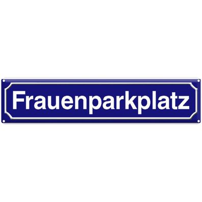 vianmo Blechschild 46x10 cm gewölbt Parkplatzschild Frauenparklpaltz Parken
