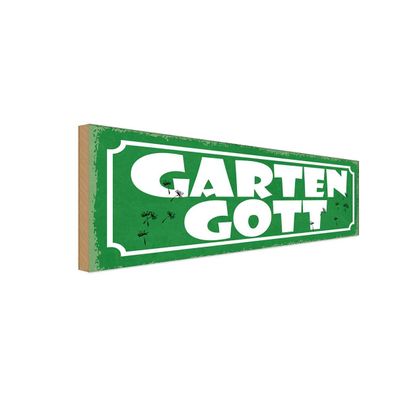 vianmo Holzschild 27x10 cm Haus Garten Garten Gott Geschenk