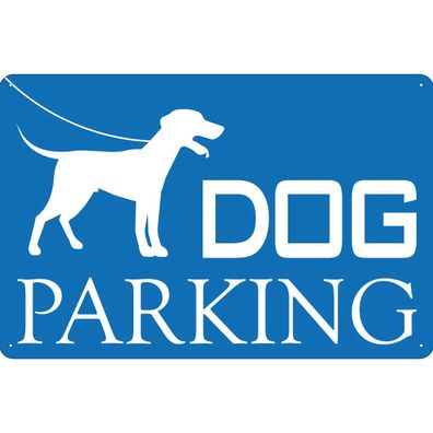vianmo Blechschild 30x40 cm gewölbt Tier Dog Parking