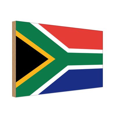 vianmo Holzschild Holzbild 30x40 cm Südafrika Fahne Flagge