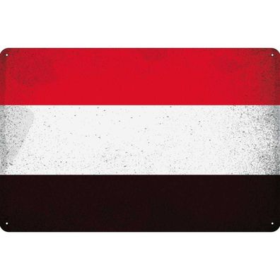 vianmo Blechschild Wandschild 30x40 cm Jemen Fahne Flagge