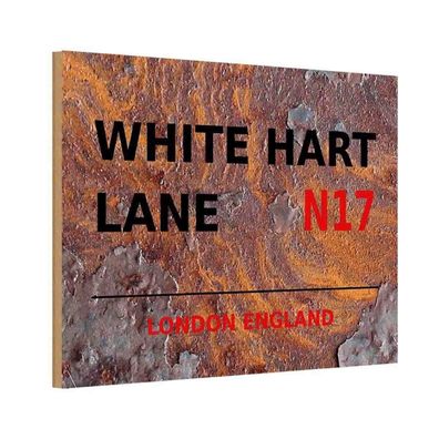 vianmo Holzschild 20x30 cm England England White Hart Lane N17