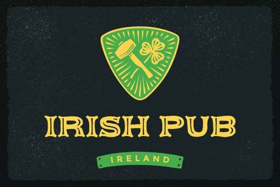 Blechschild 20x30 cm - Ireland Irish pub Alkohol