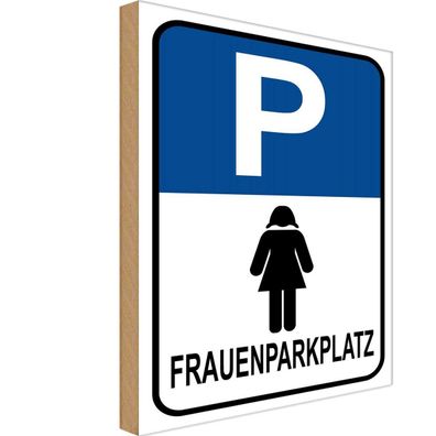 vianmo Holzschild 18x12 cm Parkplatzschild Frauen Parkplatz
