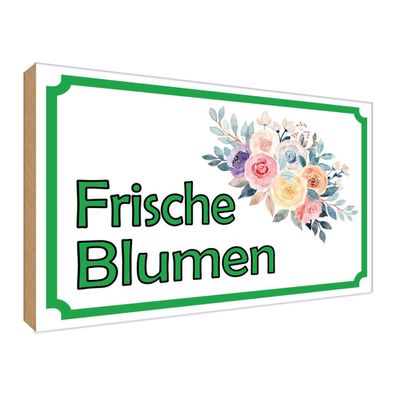 vianmo Holzschild 30x40 cm Hofladen Marktstand Laden frische Blumen Verkauf