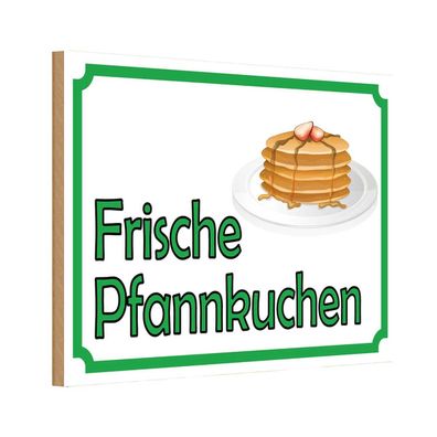 vianmo Holzschild 20x30 cm Hofladen Marktstand Laden frische Pfannkuchen Verkauf