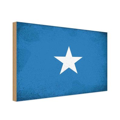 vianmo Holzschild Holzbild 20x30 cm Somalia Fahne Flagge