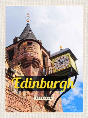 Blechschild 20x30 cm - Edinburgh Scotland Altstadt