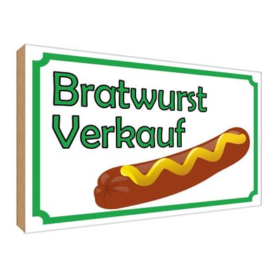 vianmo Holzschild 30x40 cm Essen Trinken Bratwurst Verkauf Restaurant