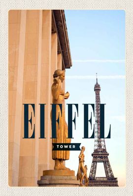 Holzschild 20x30 cm - Eiffel Tower Skulpturen
