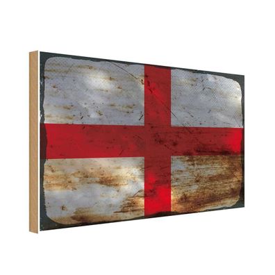 vianmo Holzschild Holzbild 30x40 cm England Fahne Flagge