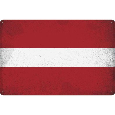 vianmo Blechschild Wandschild 30x40 cm Lettland Fahne Flagge