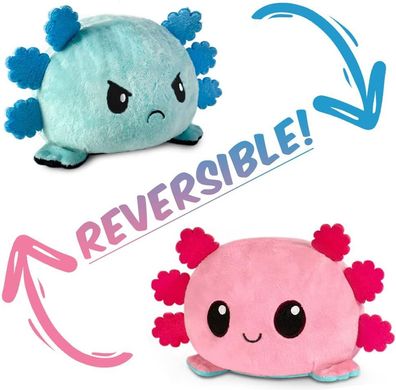 Schildkröte Plüschtier, Reversible Stimmungs Kuscheltier Rosa-blau Axolotl
