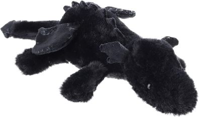 Kuscheltier liegender Drache 35cmDrache Plüschtier Plüsch Schwarz