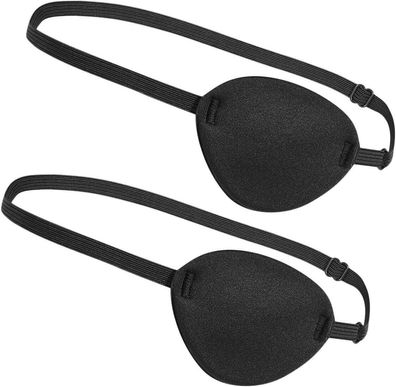 Liooo 2 Stück Augenschutz Cosplay Auge Patch Piratenauge verstellbar für Kinder