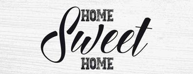 Blechschild 27x10 cm - Home Sweet Home