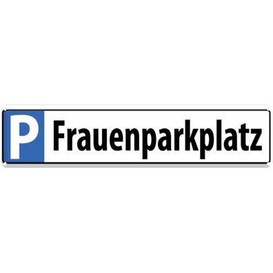 vianmo Blechschild 46x10 cm gewölbt Parkplatzschild Frauenparkplatz