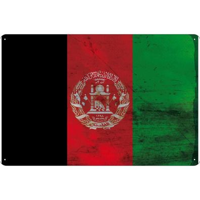 vianmo Blechschild Wandschild 30x40 cm Afghanistan Flagge Fahne