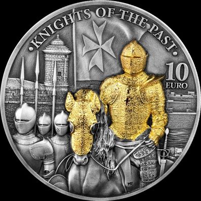 Silbermünze Malta Knights of the Past 2023 Germania Mint 2 oz 999 3. Ausgabe