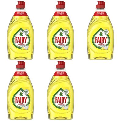 6,40EUR/1l 5 x Fairy Zitrone 450ml Flasche