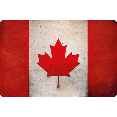 vianmo Blechschild Wandschild 18x12 cm Kanada Fahne Flagge
