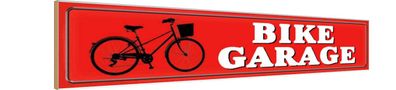 vianmo Holzschild 46x10 cm Sport Hobby Bike Garage Fahrrad