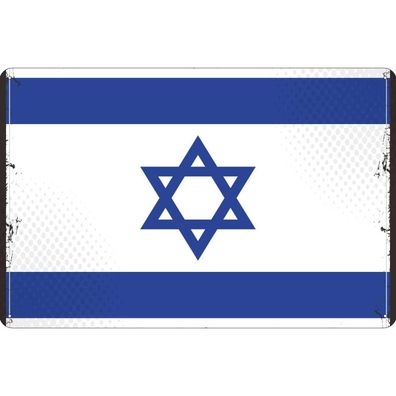 vianmo Blechschild Wandschild 30x40 cm Israel Fahne Flagge