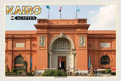 Blechschild 20x30 cm - Kairo Ägypten Ägyptisches Museum