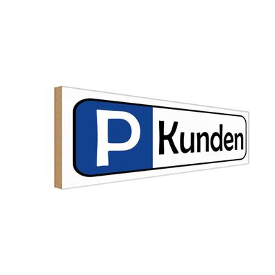 vianmo Holzschild 27x10 cm Parkplatzschild Parkplatz Kunden Geschenk