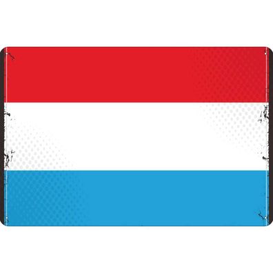 vianmo Blechschild Wandschild 20x30 cm Luxemburg Fahne Flagge