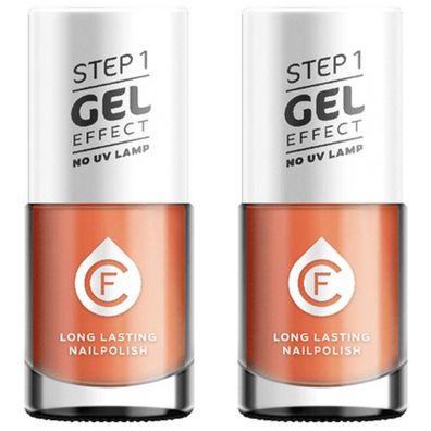 501,36EUR/1l 2 x CF Gel Effekt Nagellack 11ml - Farbe: 227 orange