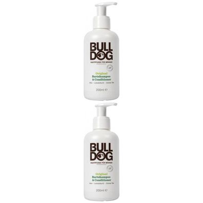52,15EUR/1l 2 x Bulldog M?nner Bart Shampoo + Conditioner 200ml Flasche