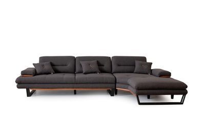 Designer grau Ecksofa L-form Modern möbel wohnzimmer Eckgarnitur Sofa