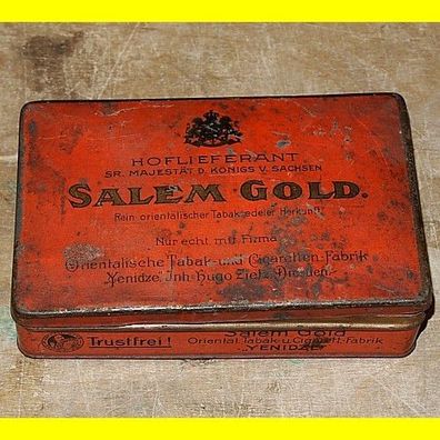 Blechdose Salem Gold - Orientalische Tabak und Cigaretten Fabrik Yenidze Dresden