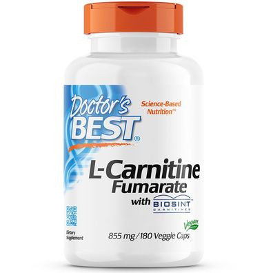 Doctor's Best, L-Carnitine Fumarate with Biosint™, 855mg, 60 Veg. Kapseln